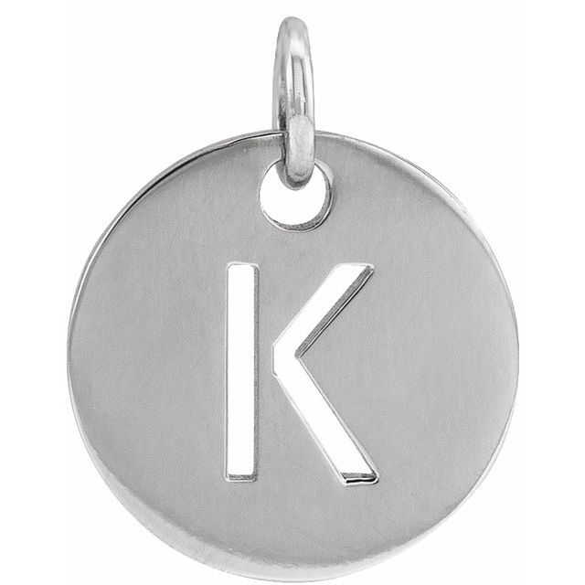 Initial Disc Name Necklace 16"-18"
