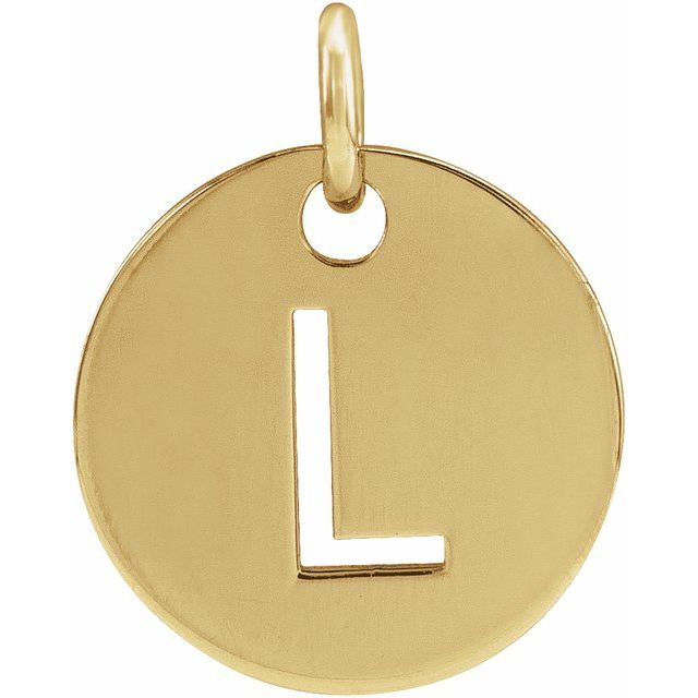 Initial Disc Name Necklace 16"-18"