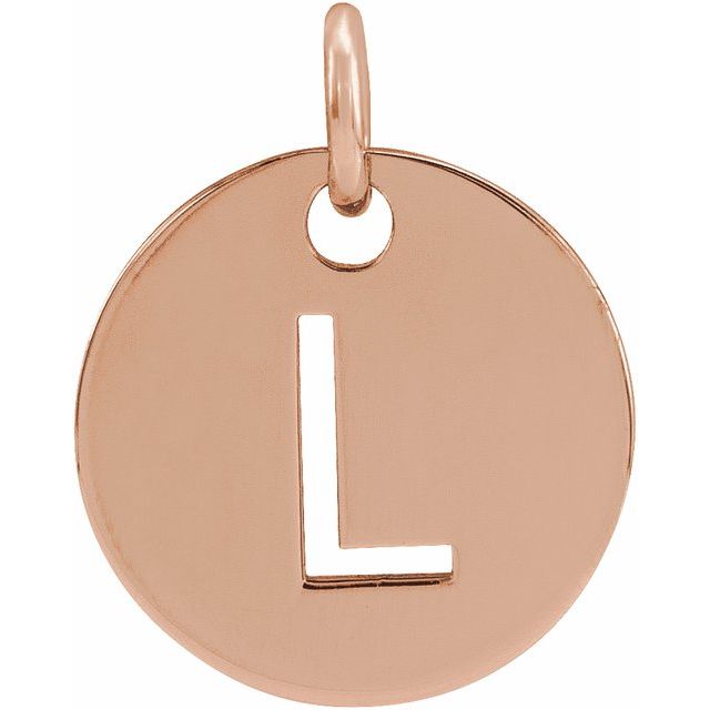 Initial Disc Name Necklace 16"-18"