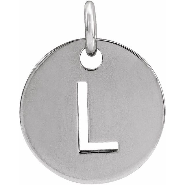 Initial Disc Name Necklace 16"-18"