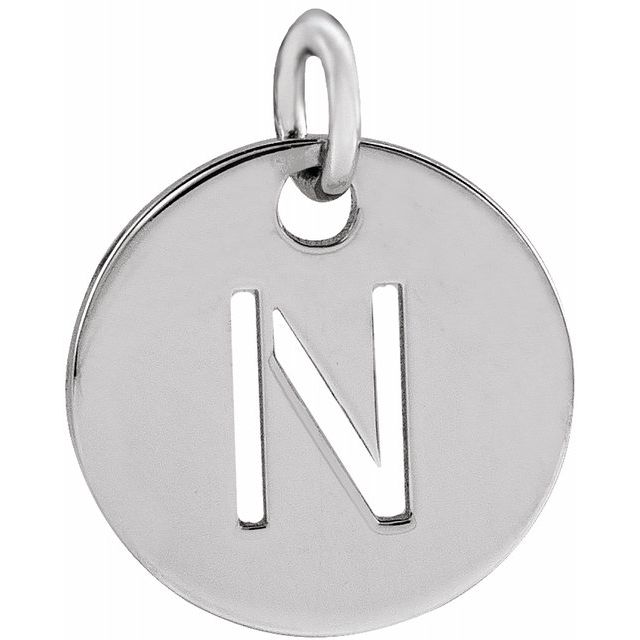 Initial Disc Name Necklace 16"-18"