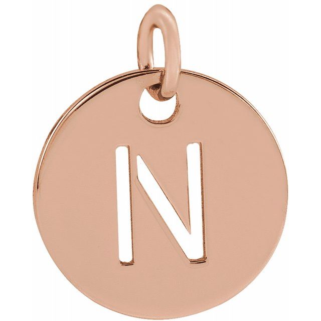 Initial Disc Name Necklace 16"-18"