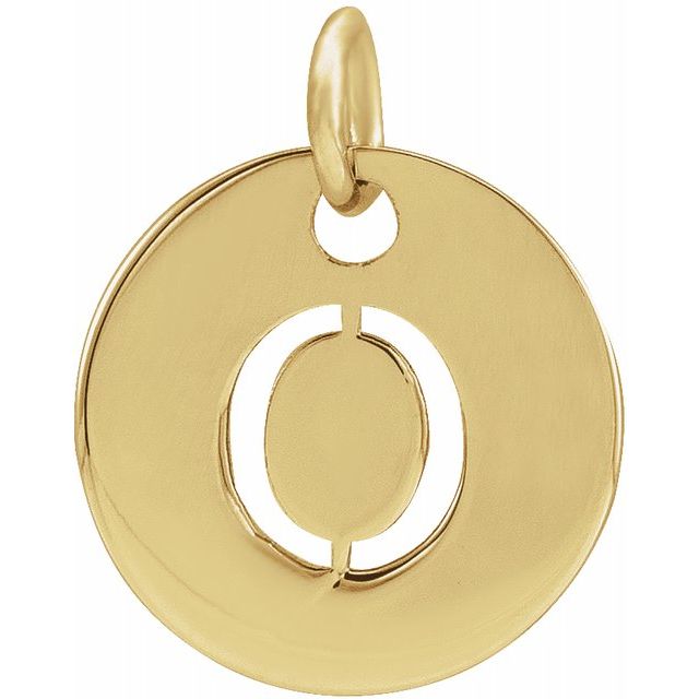Initial Disc Name Necklace 16"-18"