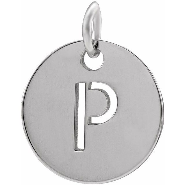 Initial Disc Name Necklace 16"-18"