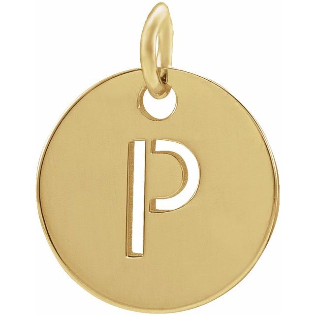 Initial Disc Name Necklace 16"-18"