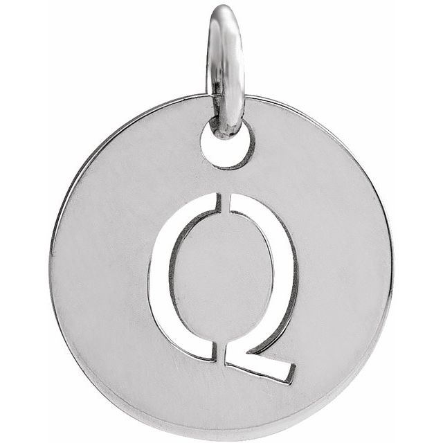 Initial Disc Name Necklace 16"-18"