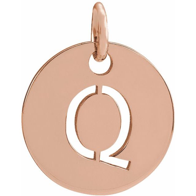 Initial Disc Name Necklace 16"-18"