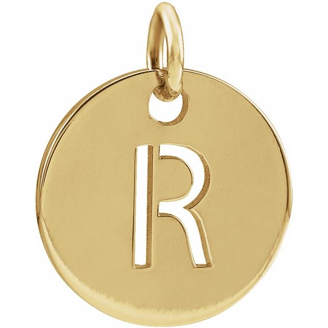 Initial Disc Name Necklace 16"-18"