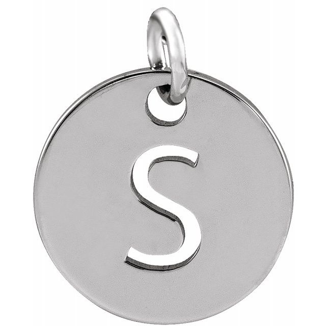 Initial Disc Name Necklace 16"-18"
