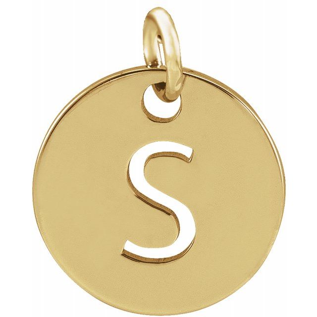 Initial Disc Name Necklace 16"-18"