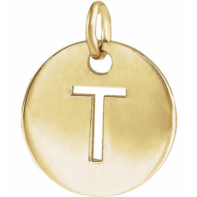 Initial Disc Name Necklace 16"-18"