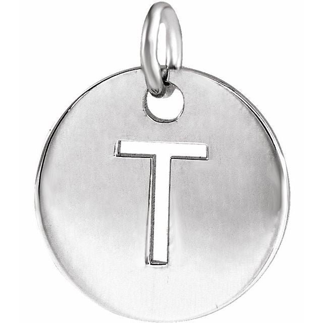 Initial Disc Name Necklace 16"-18"