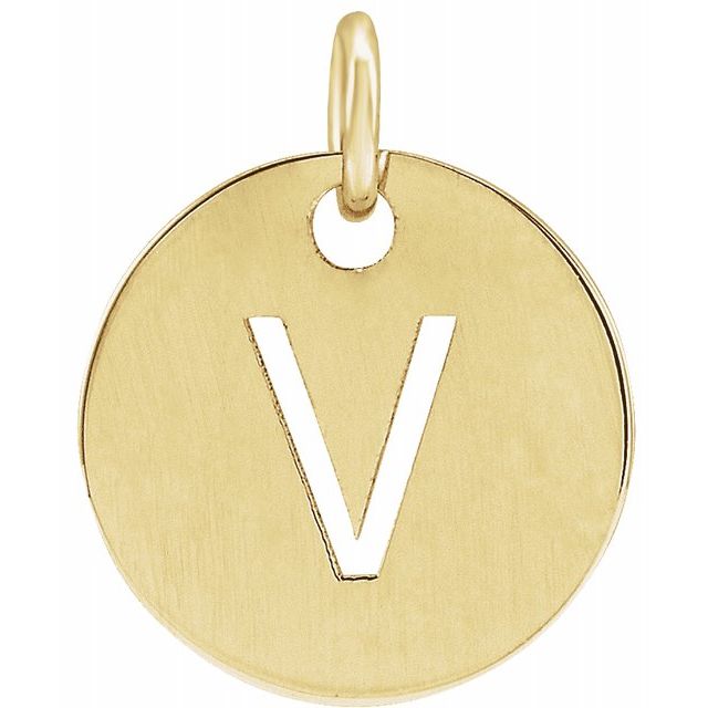 Initial Disc Name Necklace 16"-18"