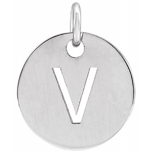 Initial Disc Name Necklace 16"-18"