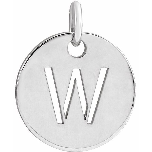 Initial Disc Name Necklace 16"-18"