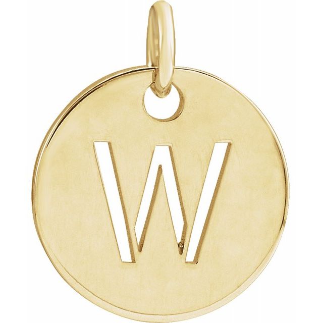 Initial Disc Name Necklace 16"-18"