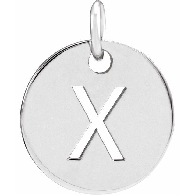 Initial Disc Name Necklace 16"-18"