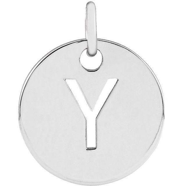 Initial Disc Name Necklace 16"-18"