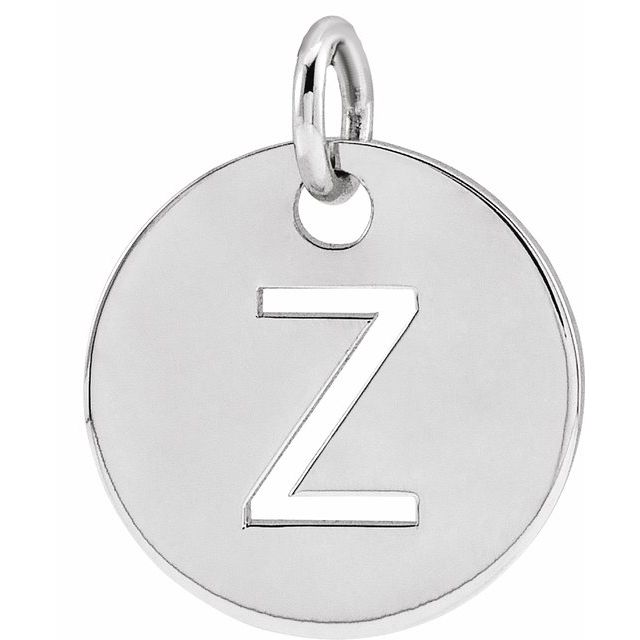 Initial Disc Name Necklace 16"-18"