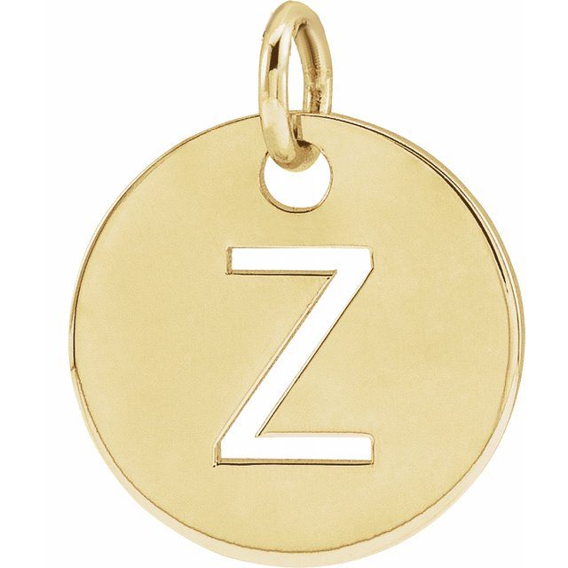 Initial Disc Name Necklace 16"-18"
