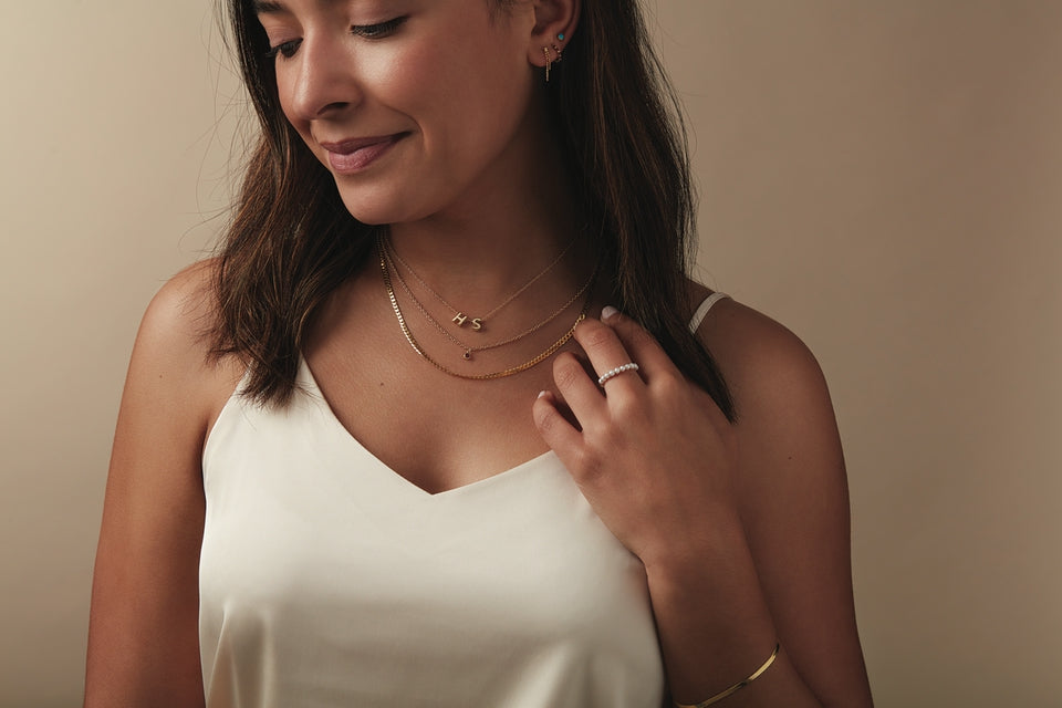 14K Gold 1mm Diamond-Cut Bead Chain Necklace 16",18",20" & 24"
