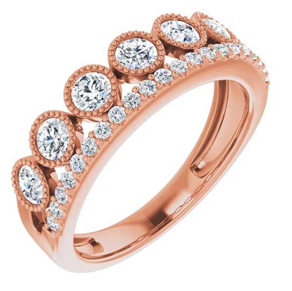 1 CTW Lab-Grown Diamond Stackable Ring in 14K Gold from elleCee Jewelry